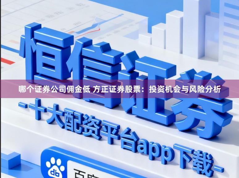哪个证券公司佣金低 方正证券股票:投资机会与风险分析